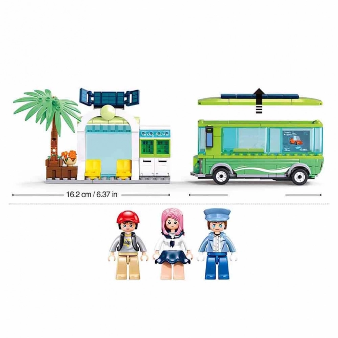 Sluban Metropolis Electric Bus Building Set