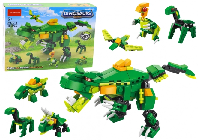 Construction Blocks Dinosaurs 6-in-1 DIY Set