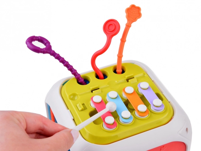 Interactive Shape Sorter and Xylophone Play Cube