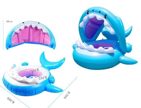 Shark Floatie with Sun Canopy for Babies