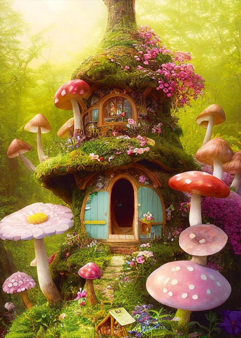 Alipson Mushroom House Puzzle 1000 Pieces