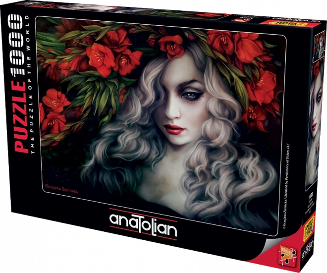 Anatolian Woman in Flowers Puzzle 1000 Pieces