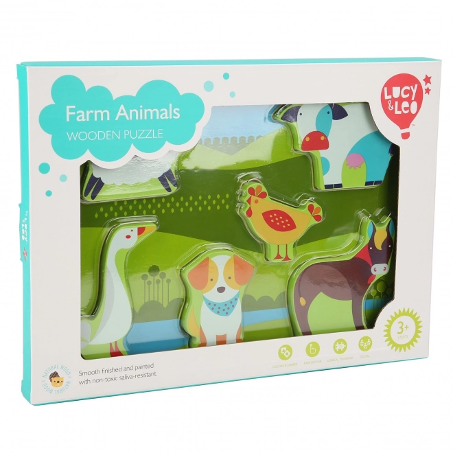 Farm Animals Wooden Puzzle