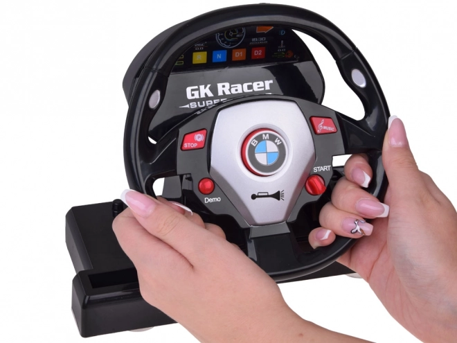 Sporty BMW Remote Controlled Car with Steering Wheel