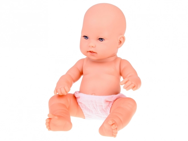 Newborn Doll with Pink Hat and Bunny Toy