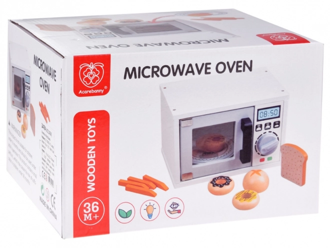 Wooden Microwave Oven for Kids