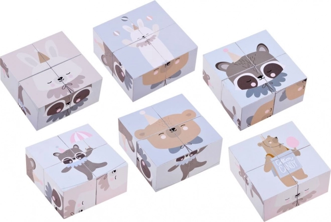 Wooden Animal Puzzle Blocks