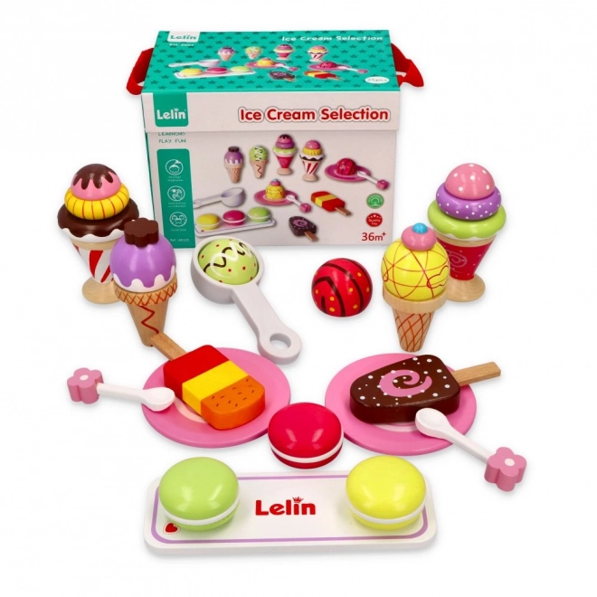 Wooden Ice Cream Toy Set