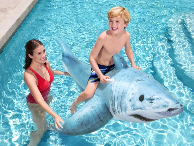 Inflatable Shark Swimming Float with Handles