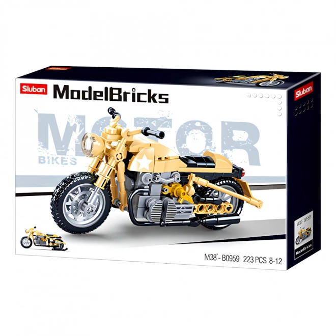 Sluban Army Motorcycle Building Set