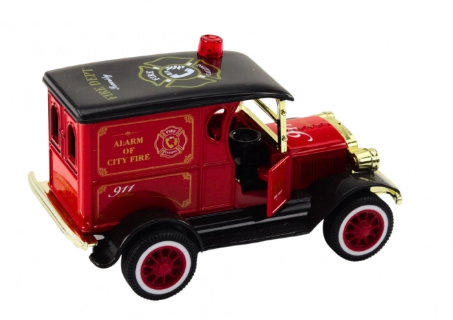 Classic Red Fire Truck Toy with Lights and Sounds