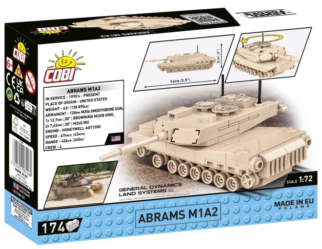 Construction Block Toy Abrams Tank