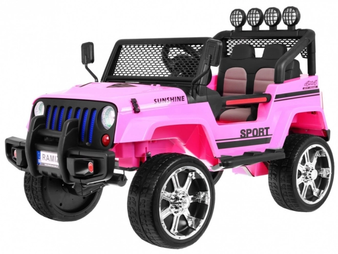 Off-road Car Raptor Drifter Pink + Remote Control + 4x4 Drive + Storage Space + Slow Start + LED MP3