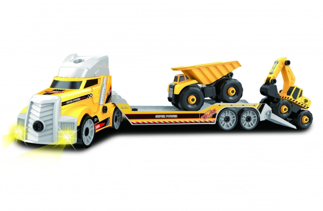 Screwdriver Truck with 2 Construction Machines