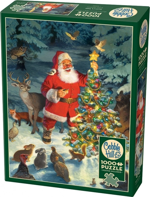 Cobble Hill Puzzle - Santa's Tree 1000 Pieces