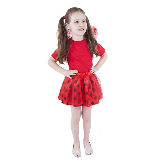 Ladybug Tutu Costume with Wings for Girls