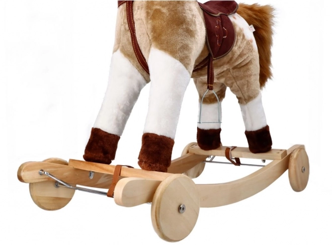 Rocking Horse Mustang with Wheels