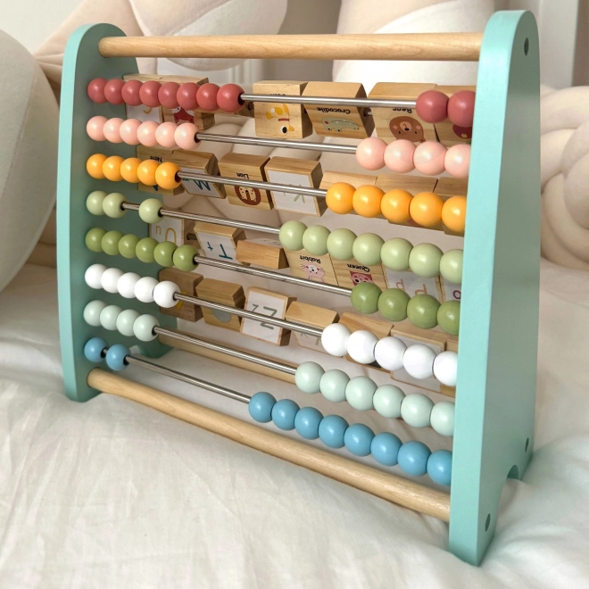 Contatore educativo in legno e alfabeto Tooky Toy