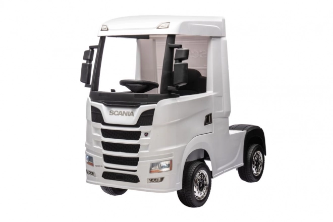 Scania Powered Ride-On Truck 4x4 White