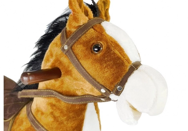 Rocking Horse Light Brown with Movement and Sound