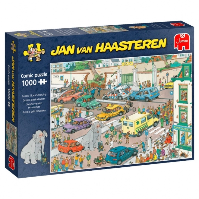 Colorful Jigsaw Puzzle - 1000 Pieces by Jan Van Haasteren