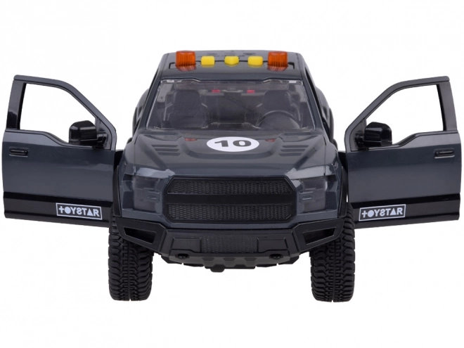 Pickup and Motorcycle Toy Set with Sound and Lights