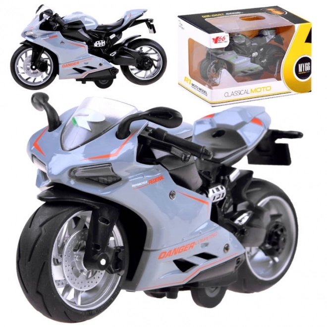 Pull Back Diecast Motorcycle Toy – A