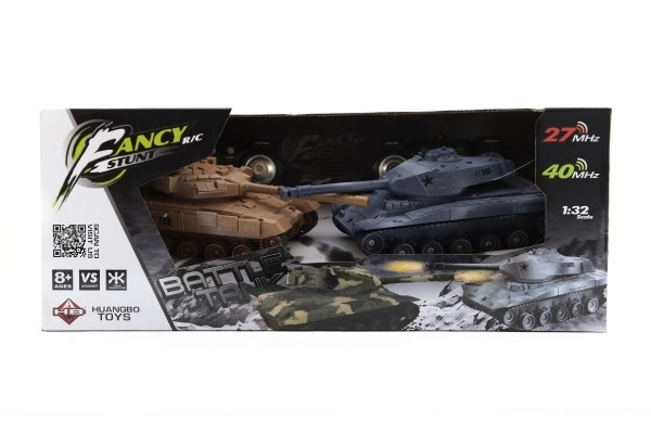 RC Tank Battle Set with Rechargeable Pack