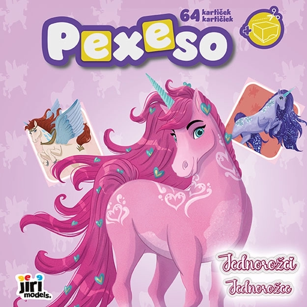 Pexeso Puzzle Book with Unicorns