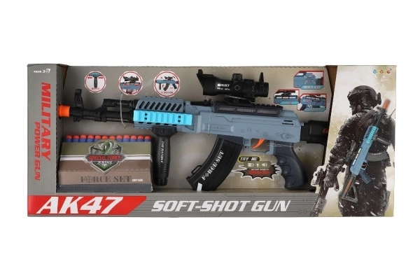 Toy Assault Rifle with Foam Darts and Light-up Sound Effects