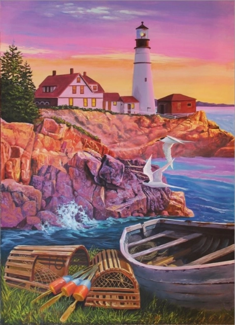 Cobble Hill Lighthouse In The Bay XL Puzzle