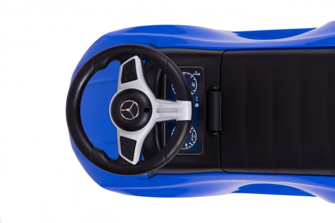 Mercedes C-Class Ride-On Car with Interactive Steering Wheel in Blue