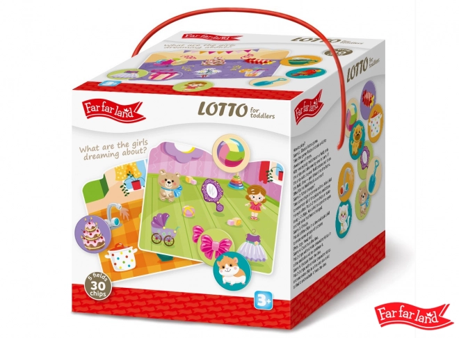 Far Far Land Lotto Cards for Girls