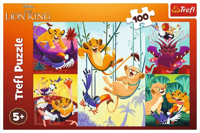 Brave Lion King 100-Piece Puzzle