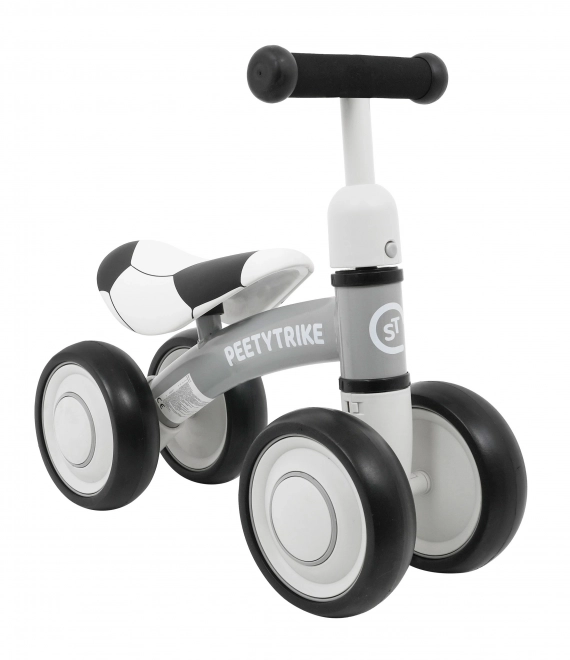 First Balance Bike PettyTrike White 4-Wheeled Ride-on