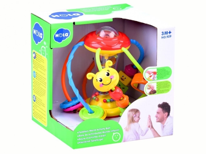 Colorful Educational Rattle Ball Spiral