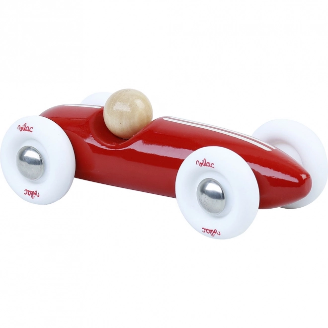 Vilac Vintage Grand Prix Mini Wooden Car Red