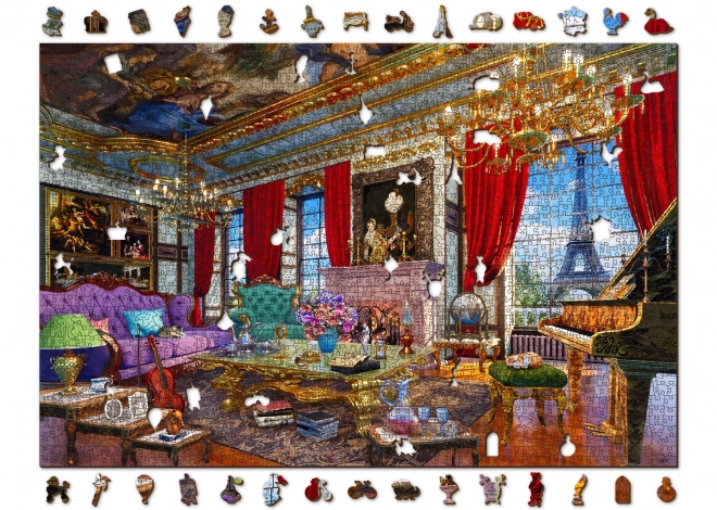 Wooden Palace of Paris Puzzle 2-in-1