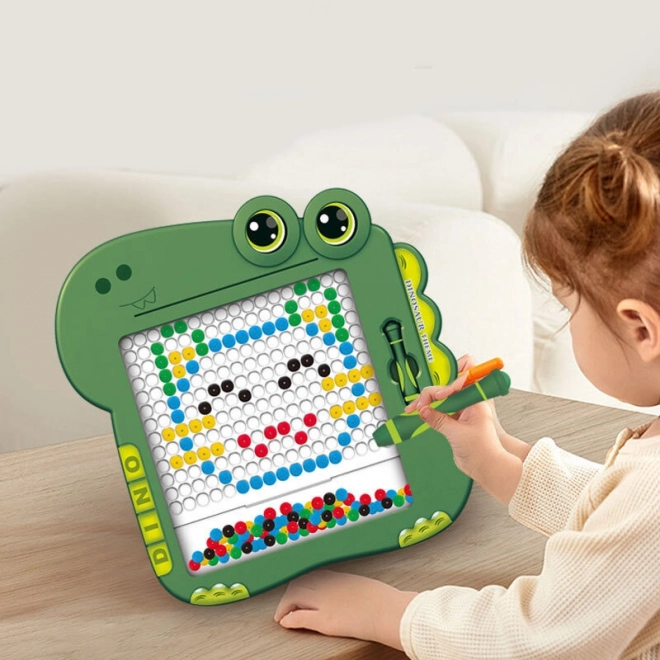 Educational Dinosaur Magnetic Drawing Table - Green