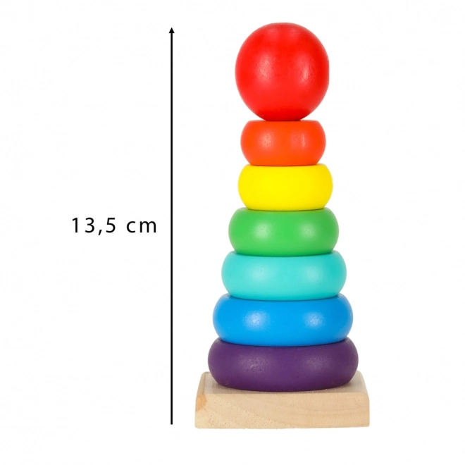 Colorful Wooden Stacking Tower