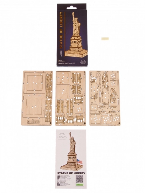 Modello in legno 3D Statua della Libertà