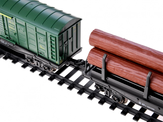 Electric Train Set with Smoke and Sound Effects