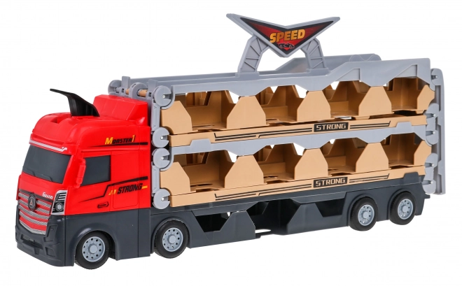 3-in-1 Truck with Ramp and Diecast Cars