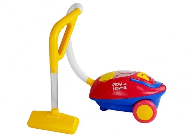 Red and Yellow Toy Vacuum Cleaner with Lights and Sounds