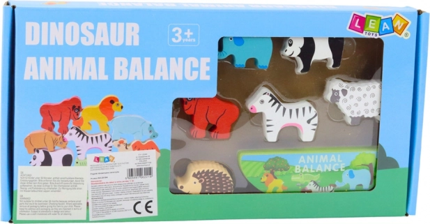Jeu Montessori avec animaux en bois