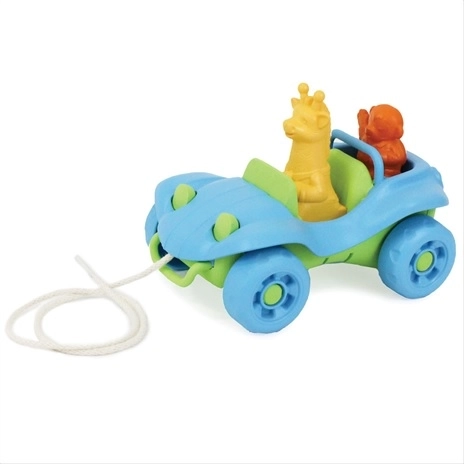 Green Toys Pull Along Car Blue