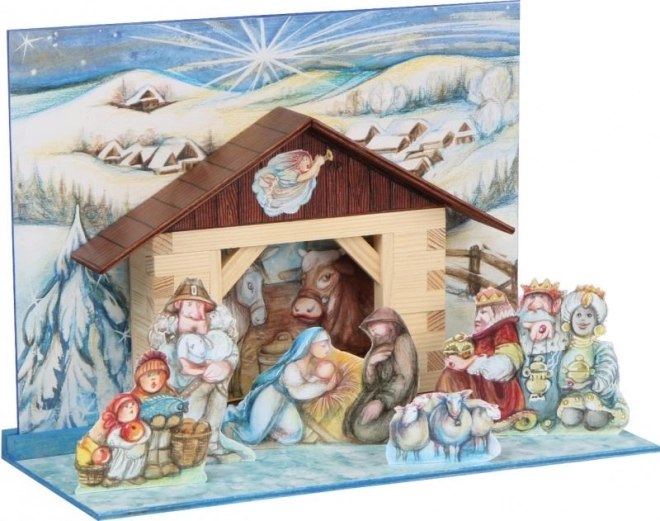 Wooden Nativity Scene Model Kit