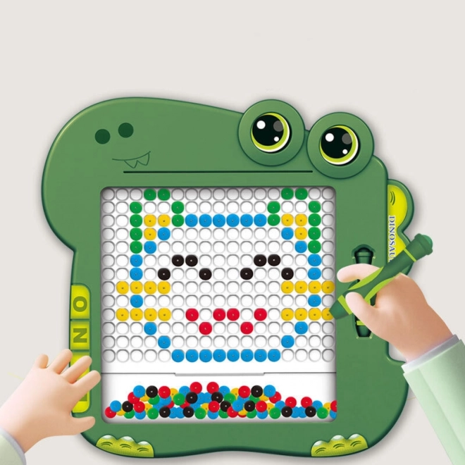 Educational Dinosaur Magnetic Drawing Table - Green