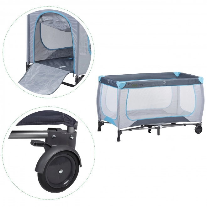 Ecotoys Travel Cot with Changing Table