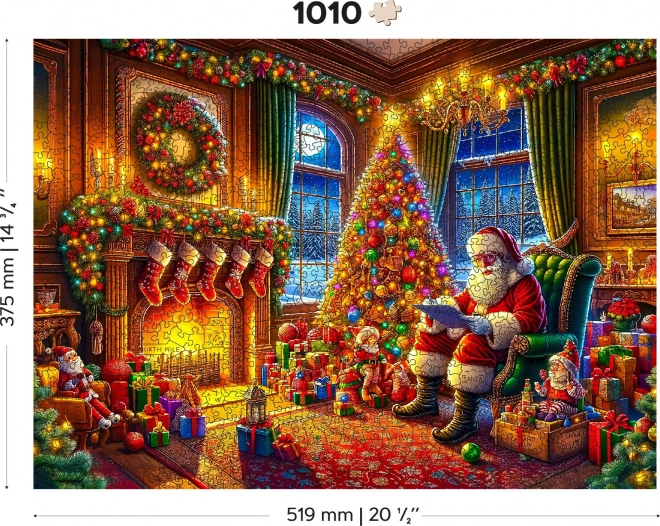 Wooden Puzzle Magic of Christmas Eve 1010 Pieces